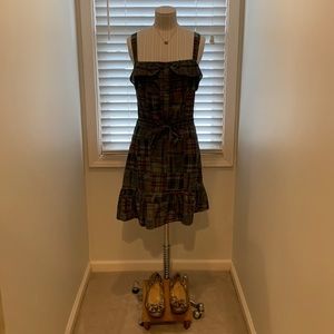 Juicy Couture Modern Madras Plaid Dress Size M